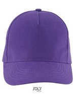 SOL´S Five Panels Cap Long Beach Baumwolle, Army/Beige One Size, LC00594 – Dark Purple