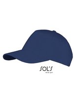 SOL´S Five Panels Cap Long Beach Baumwolle, Army/Beige One Size, LC00594 – French Navy