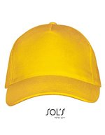 SOL´S Five Panels Cap Long Beach Baumwolle, Army/Beige One Size, LC00594 – Gold