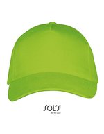 SOL´S Five Panels Cap Long Beach Baumwolle, Army/Beige One Size, LC00594 – Lime
