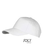 SOL´S Five Panels Cap Long Beach Baumwolle, Army/Beige One Size, LC00594 – White