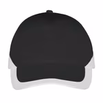 SOL´S 5-Panel Cap aus gebürsteter Baumwolle, Black/Gold One Size, LC00595 – Bild 3