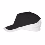 SOL´S 5-Panel Cap aus gebürsteter Baumwolle, Black/Gold One Size, LC00595 – Bild 5