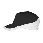 SOL´S 5-Panel Cap aus gebürsteter Baumwolle, Black/Gold One Size, LC00595 – Bild 5