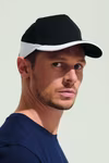SOL´S 5-Panel Cap aus gebürsteter Baumwolle, Gold/Red One Size, LC00595 – French Navy/White
