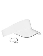 SOL´S Baumwoll-Sonnenblende Ace mit Klettverschluss, Black/White One Size, LC01196 – Blanc/Noir