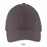 SOL´S Six Panel Cap Solar in Cotone, Black One Size, LC03092 – immagine 3