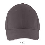 SOL´S Six Panel Cap Solar aus Baumwolle, Black One Size, LC03092 – Bild 3