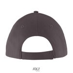 SOL´S Six Panel Cap Solar aus Baumwolle, Black One Size, LC03092 – Bild 4