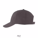 SOL´S Six Panel Cap Solar in Cotone, Black One Size, LC03092 – immagine 5
