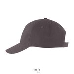 SOL´S Six Panel Cap Solar aus Baumwolle, Black One Size, LC03092 – Bild 5