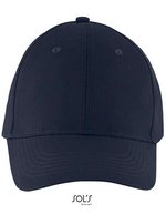 SOL´S Six Panel Cap Solar aus Baumwolle, Black One Size, LC03092 – Marine francais