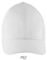 SOL´S Six Panel Cap Solar aus Baumwolle, Black One Size, LC03092 – Blanc