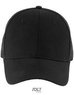 SOL´S Six Panel Cap aus Baumwolle Blaze, Black One Size, LC03093 – Bild 1