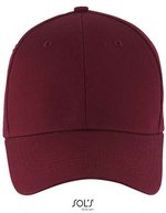 SOL´S Six Panel Cap aus Baumwolle Blaze, Black One Size, LC03093 – Borgogna