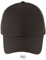 SOL´S Six Panel Cap aus Baumwolle Blaze, Black One Size, LC03093 – Grigio scuro (Unito)