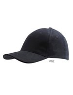SOL´S Six Panel Cap Buffalo aus Baumwolle, Beige One Size, LC88100 – Black