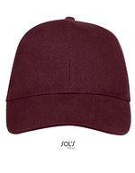 SOL´S Six Panel Cap Buffalo aus Baumwolle, Beige One Size, LC88100 – Burgundy