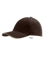SOL´S Six Panel Cap Buffalo aus Baumwolle, Beige One Size, LC88100 – Chocolate/Beige