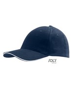 SOL´S Six Panel Cap Buffalo aus Baumwolle, Beige One Size, LC88100 – French Navy/White