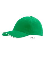 SOL´S Six Panel Cap Buffalo aus Baumwolle, Beige One Size, LC88100 – Kelly Green/White