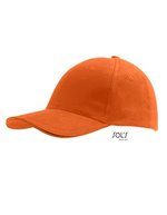 SOL´S Six Panel Cap Buffalo aus Baumwolle, Beige One Size, LC88100 – Orange