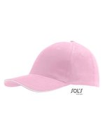 SOL´S Six Panel Cap Buffalo aus Baumwolle, Beige One Size, LC88100 – Pink/White