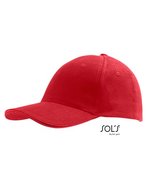 SOL´S Six Panel Cap Buffalo aus Baumwolle, Beige One Size, LC88100 – Red
