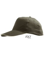 SOL´S Leichte Baumwoll-Cap mit Klettverschluss – Army/Beige
