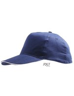 SOL´S Leichte Baumwoll-Cap mit Klettverschluss, Beige/White One Size, LC88110 – French Navy/White