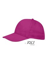 SOL´S Leichte Baumwoll-Cap mit Klettverschluss, Beige/White One Size, LC88110 – Fuchsia