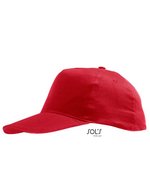 SOL´S Leichte Baumwoll-Cap mit Klettverschluss, Beige/White One Size, LC88110 – Red