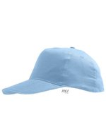 SOL´S Leichte Baumwoll-Cap mit Klettverschluss, Beige/White One Size, LC88110 – Sky Blue