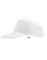 SOL´S Leichte Baumwoll-Cap mit Klettverschluss, Beige/White One Size, LC88110 – White