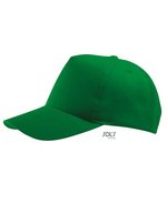 SOL´S Five Panel Cap Buzz mit Klettverschluss, Black One Size, LC88119 – Kelly Green