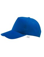 SOL´S Five Panel Cap Buzz mit Klettverschluss, Black One Size, LC88119 – Royal Blue 241