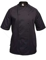 Le Chef Leichte Kochjacke mit Staycool-System, Black/Black XS, LF011 – Bild 1