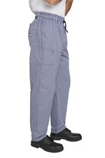 Le Chef Gastronomie-Hosen mit Tunnelzug und Taschen, Blue Check 4XL, LF054 – Bild 5