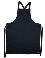 Le Chef Crossover Bib Apron Cotton, Black 71 x 91 cm, LF109C – Bild 1