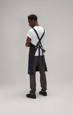 Le Chef Crossover Bib Apron Cotton, Black 71 x 91 cm, LF109C – Bild 3