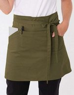 Le Chef Prep Vielseitige Utility Schürze mit Taschen, Black 91 x 45 cm, LF115 – Olive