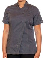 Le Chef Asymmetrische Jacke mit Staycool für Damen – Grey