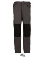 SOL´S Workwear-Hose mit Werkzeugtasche und Knieschoneröffnungen, Dark Grey (Solid)/Black XXS (38), LP01560 – Bild 2