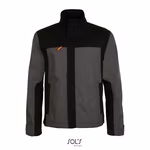 SOL´S Arbeitsjacke Impact Pro mit Reflektoren für Herren, Dark Grey (Solid)/Black S, LP01565 – Bild 3