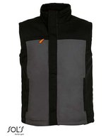 SOL´S Bodywarmer Mission Pro mit Fleecefutter, Dark Grey (Solid)/Black S, LP01567 – Bild 1