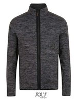 SOL´S Turbo Polar Fleece Jacke mit Zipp, Bugatti Blue/Navy Pro XS, LP01652 – Dark Grey (Solid)/Black