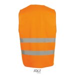 SOL´S Neon Orange Sicherheitsweste mit Reflektoren, Neon Orange 10/14 Jahre (0), LP01691 – Bild 4