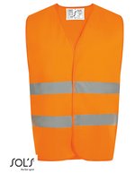 SOL´S Neon Orange Sicherheitsweste mit Reflektoren – Neon Orange