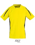SOL´S Kurzärmliges Sportshirt Maracana 2 mit Mesh, Lemon/Black XL, LT01638 – Bild 2