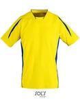 SOL´S Kurzärmliges Sportshirt Maracana 2 mit Mesh, Lemon/Royal Blue L, LT01638 – Bild 2